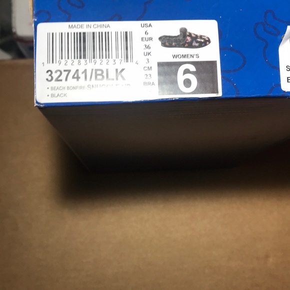 Skechers Bobs Beach Bonfire Snuggle Up SLIPPERS 6M - Picture 11 of 12